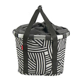 Klickfix Zebra etulaukku 15L 35x28x26cm Black/White