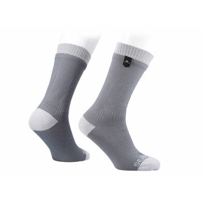 Calcetines Sealskinz Medianos Impermeables Para Clima Calido Gris