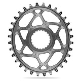 Absolute Black Oval Direct Mount Shimano XTR Alumiini Harmaa