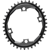 Absolute Black Oval 110 BCD 4 Arms Asymmetric Sram Apex 1x Alumiini Musta