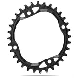 Absolute Black Oval 104 BCD 4 Arms Integrated Thread 1x10/12s Aluminum Black