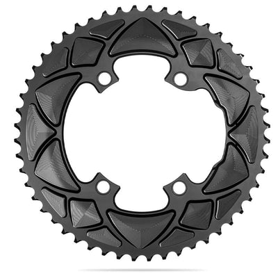 Plato Absolute Black 110 Bcd 4 Brazos Asimétrico Shimano 9100/8000 Aluminio Negro