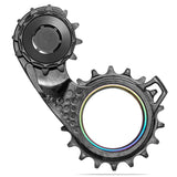 Takasiirtäjän häkki Absolute Black Hollowcage Shimano 9200 Carbon Rainbow
