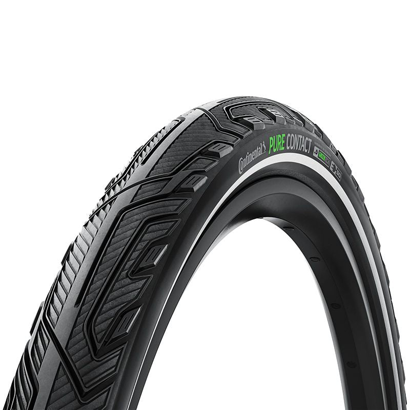 Cubierta Continental Pure Contact 28X1.75 Vectran/Polyx Breaker Plegable Negro Reflectante