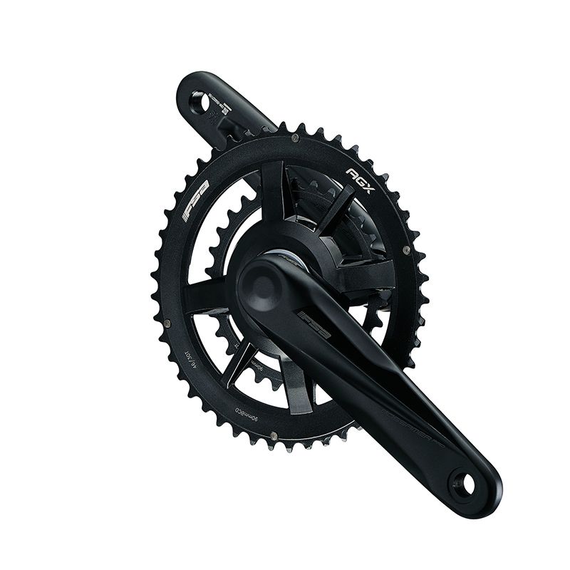 Juego Bielas/Platos Fsa AGX+ Gossamer Pro Megaexo Direct Mount 46/30d Shimano 12v Aluminio 175mm Negro