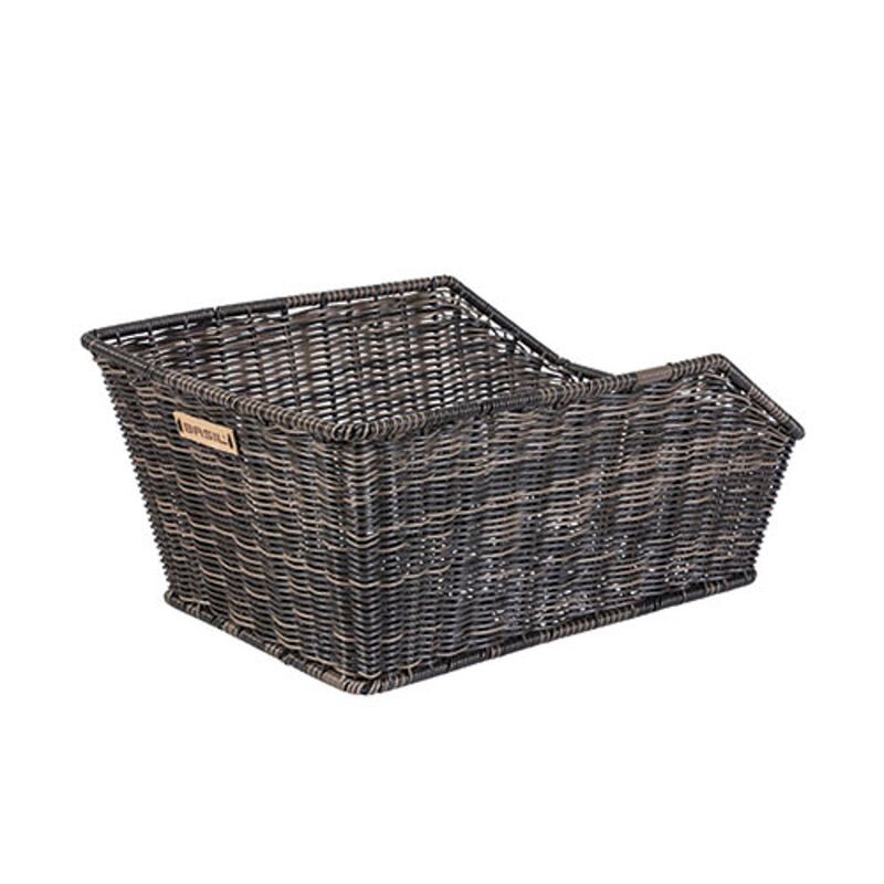 Cesta Trasera Basil Cento Rattan Look WSL System 40x25x15cm Marrón