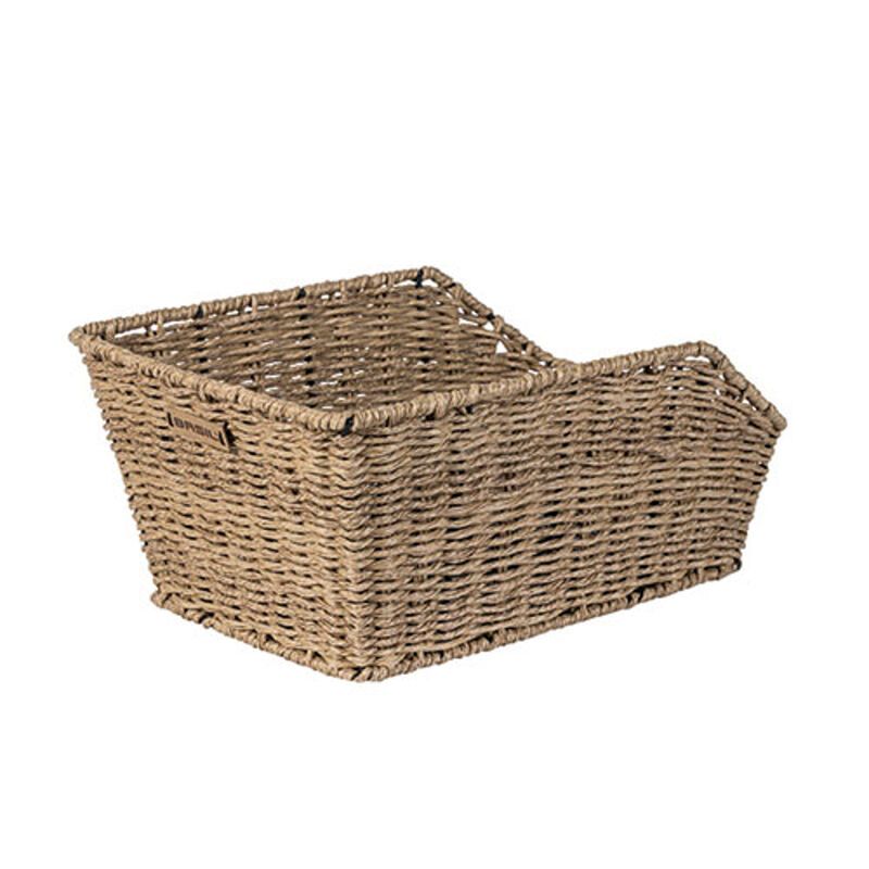 Cesta Trasera Basil Cento Rattan Look WSL System 40x25x15cm Marrón Claro