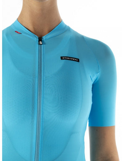 Maillot Manga Corta Alda 110LW Etxeondo Mujer Azul Cielo #4