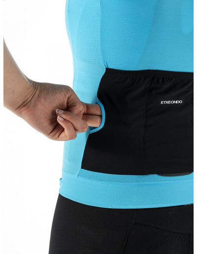 Maillot Manga Corta Alda 110LW Etxeondo Mujer Azul Cielo #7
