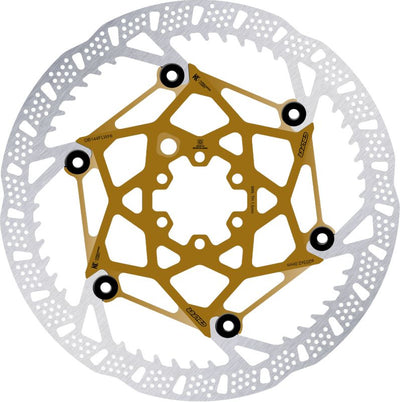 Disco Freno Galfer Bike Disc Shark Evo Kashima 6 Tornillos 2mm Oro/Plata #2