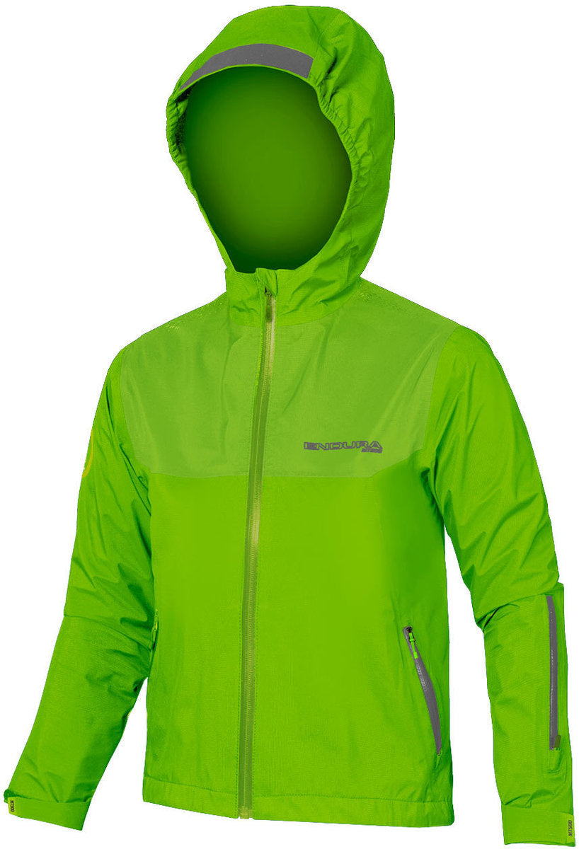 MT500JR Chaqueta Impermeable Endura Infantil Hi-Viz Verde