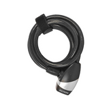 Cable Lock OXC KeyCoil10 10x1800mm musta