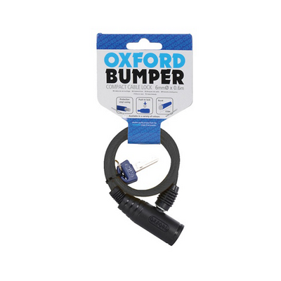 Antirrobo Cable Oxford Bumper Smoke 6x600mm Negro